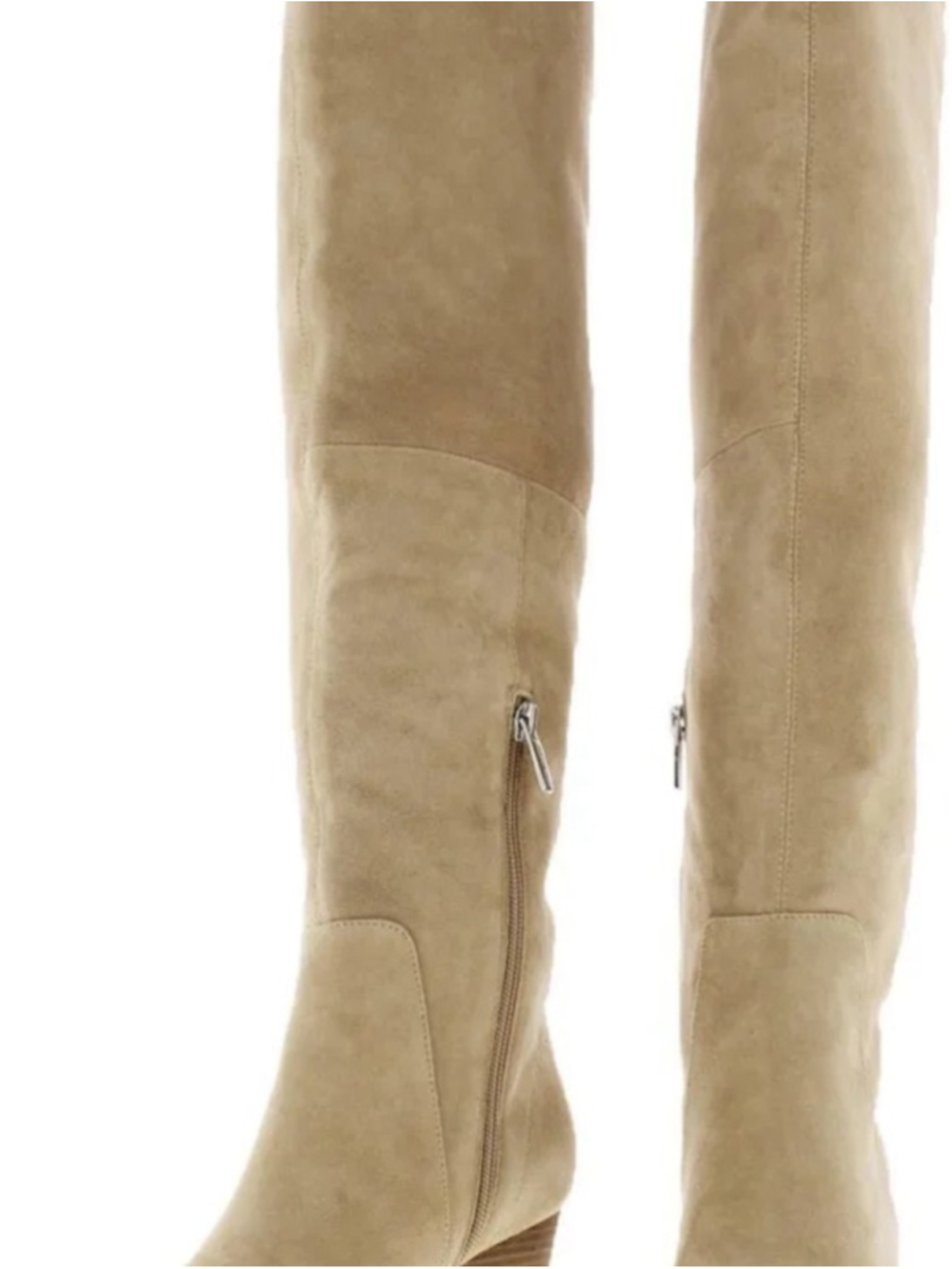 Vince Camuto Nestel Knee High Block Heel Suede Leather Tortilla Boots 9.5 NEW
